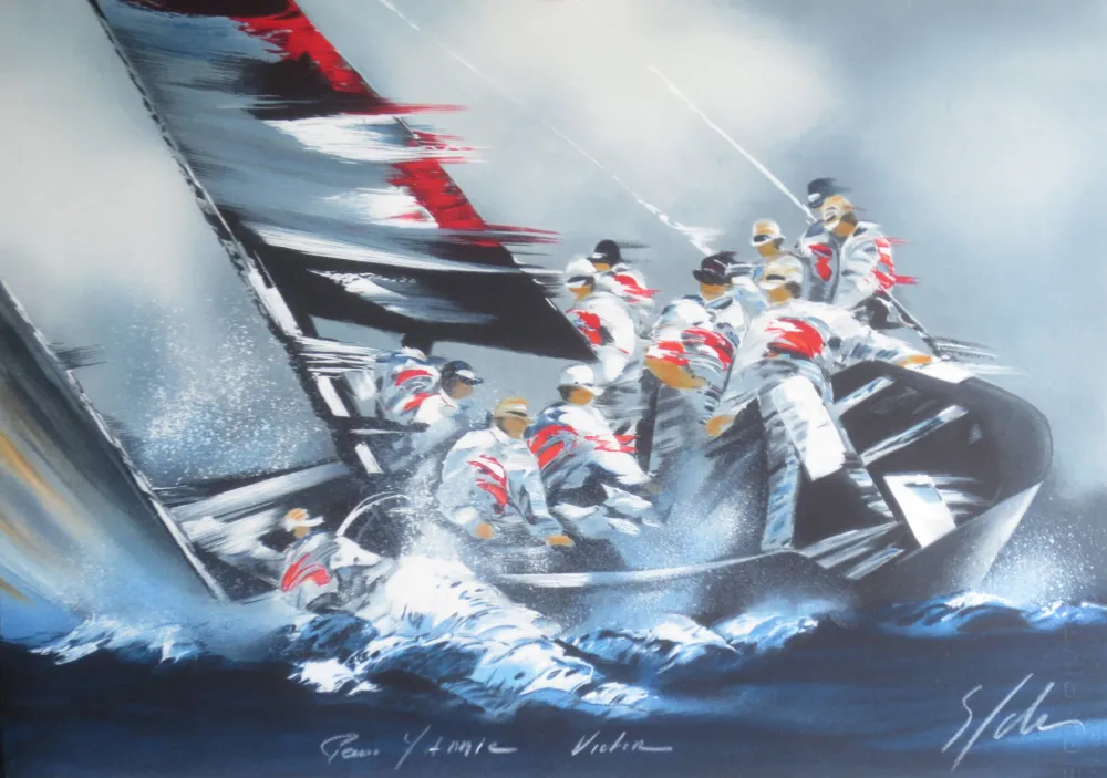 Litografía Spahn - Voile grise