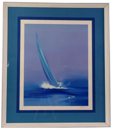 Litografía Spahn - Voile mauve