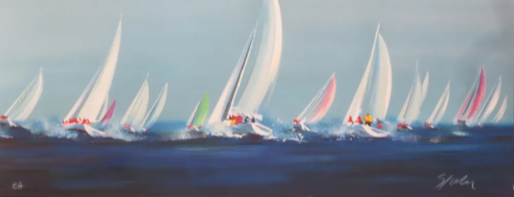 Litografía Spahn - Voile panoramique