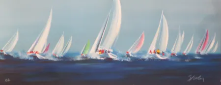 Litografía Spahn - Voile panoramique