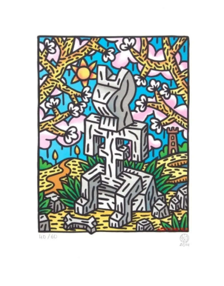 Litografía Speedy Graphito - Le printemps