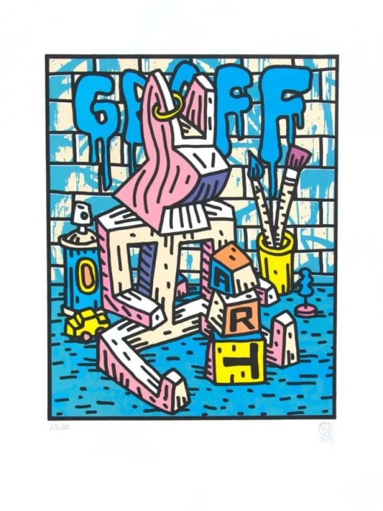 Litografía Speedy Graphito - TOTO / Fils Lapinture