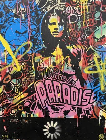 Serigrafía Speedy Graphito - Welcome to Paradise