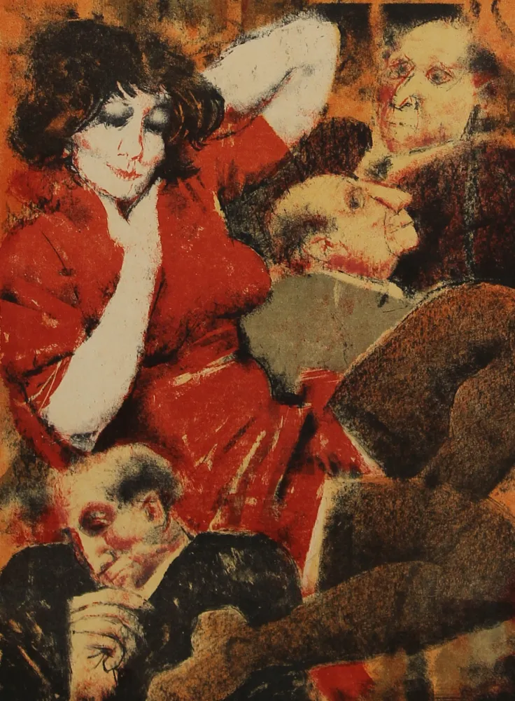 Litografía Squillantini - SENZA TITOLO