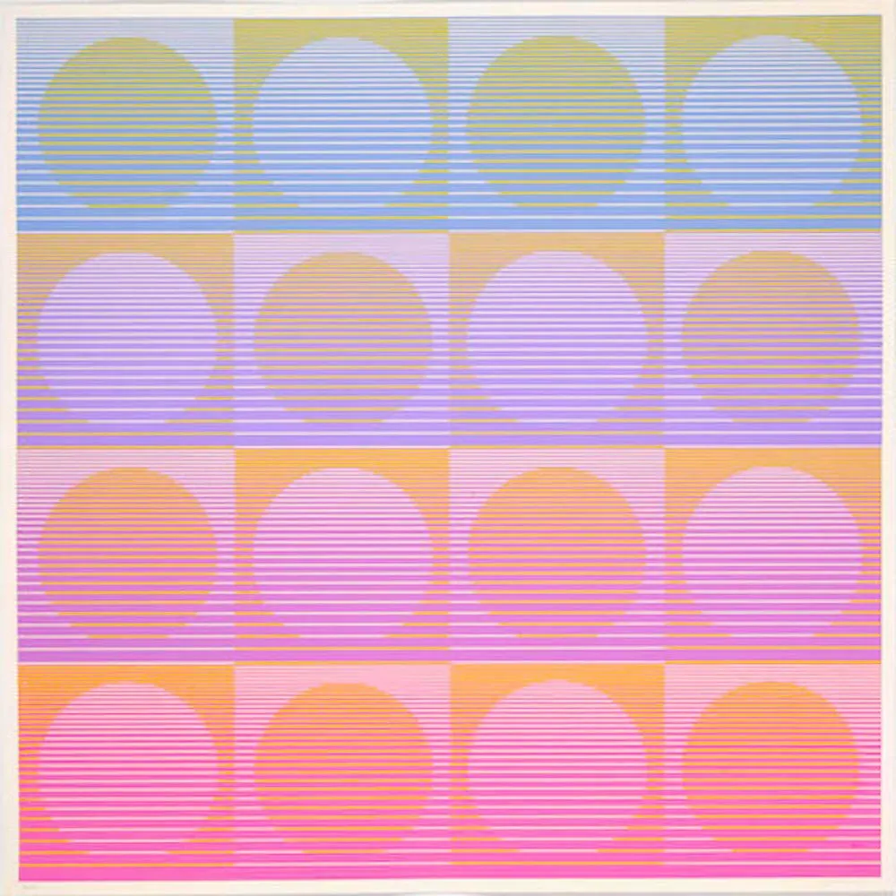 Serigrafía Stanczak - Aerial, from Twelve Progressions