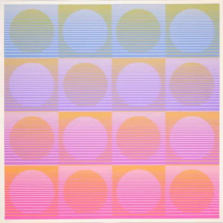 Serigrafía Stanczak - Aerial, from Twelve Progressions