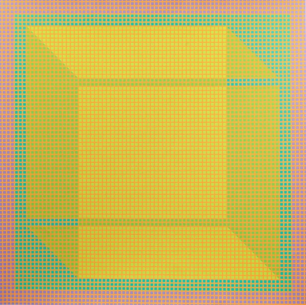 Serigrafía Stanczak - Boxed, from Twelve Progressions