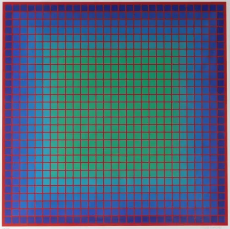 Serigrafía Stanczak - Conferring Blue