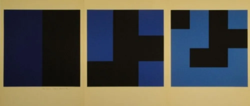 Serigrafía Stankowski - Wachsen verzweigen verfeinern. Fünteiliges Leporello