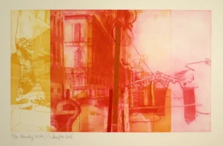 Aguafuerte Staufner - Venedig, Rialto