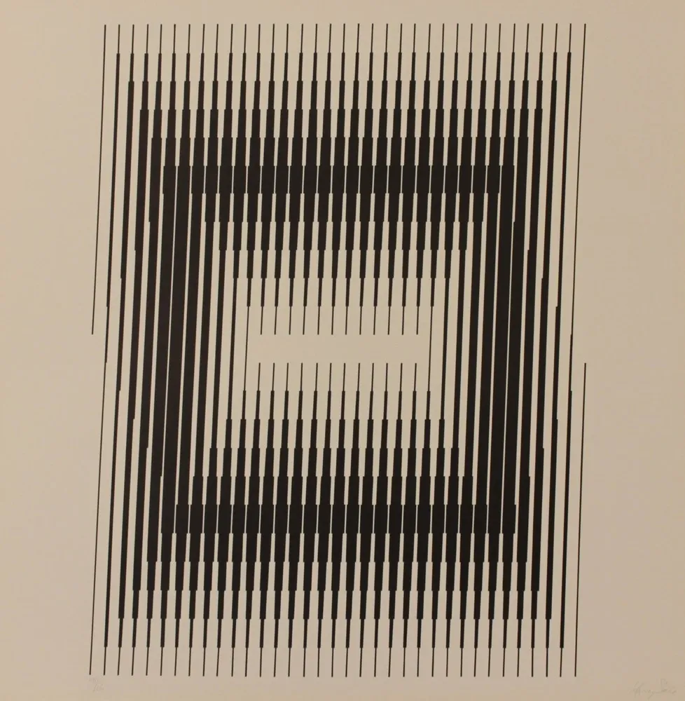 Litografía Steele - GESTALT II 2 - EXACTA FROM CONSTRUCTIVISM TO SYSTEMATIC ART 1918-1985