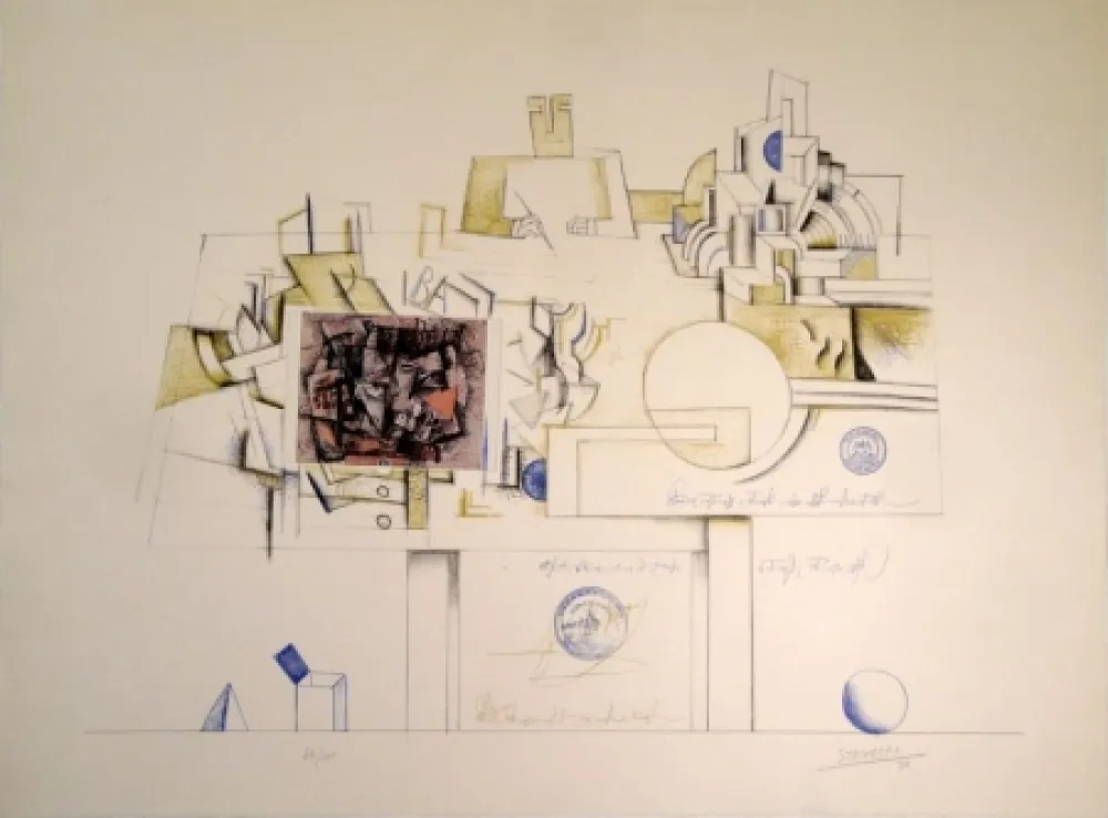 Litografía Steinberg - Braque Postcard