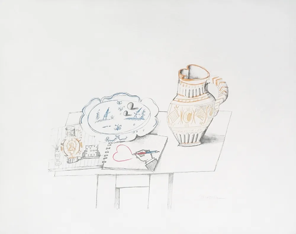 Litografía Steinberg - Mois du coeur(1974)