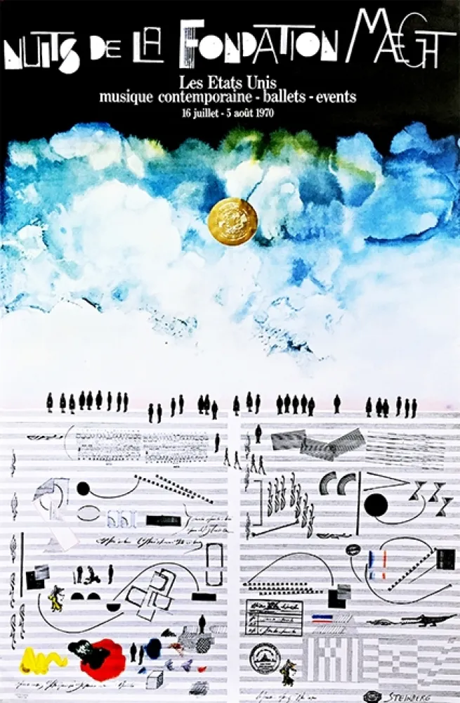 Litografía Steinberg - Saul Steinberg Nuits de La Fondation Maeght, 1970