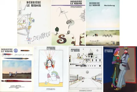 Libro Ilustrado Steinberg - STEINBERG. Collection complète des 7 volumes de la revue DERRIÈRE LE MIROIR consacrés à Steinberg (de 1953 à 1980).