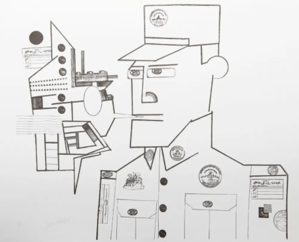 Litografía Steinberg - The General from the Peace Portfolio