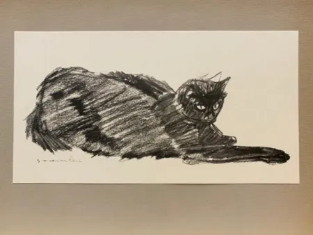 Litografía Steinlen - Chats et Autres Bêtes