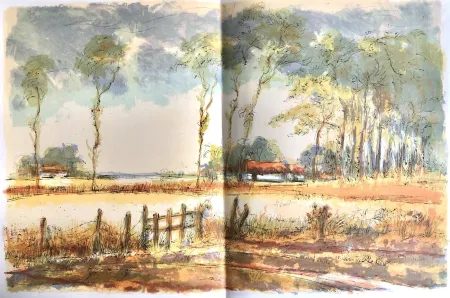 Litografía Steinlen - Forêt voisine