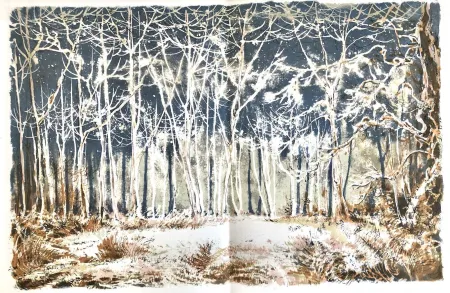 Litografía Steinlen - Forêt voisine