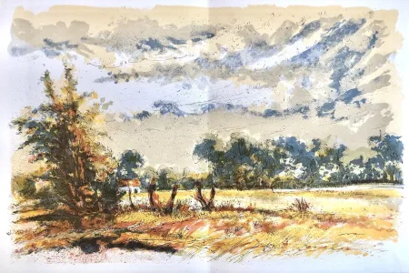 Litografía Steinlen - Forêt voisine