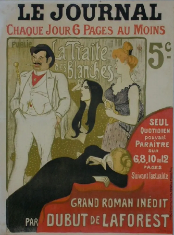 Litografía Steinlen - Le Journal