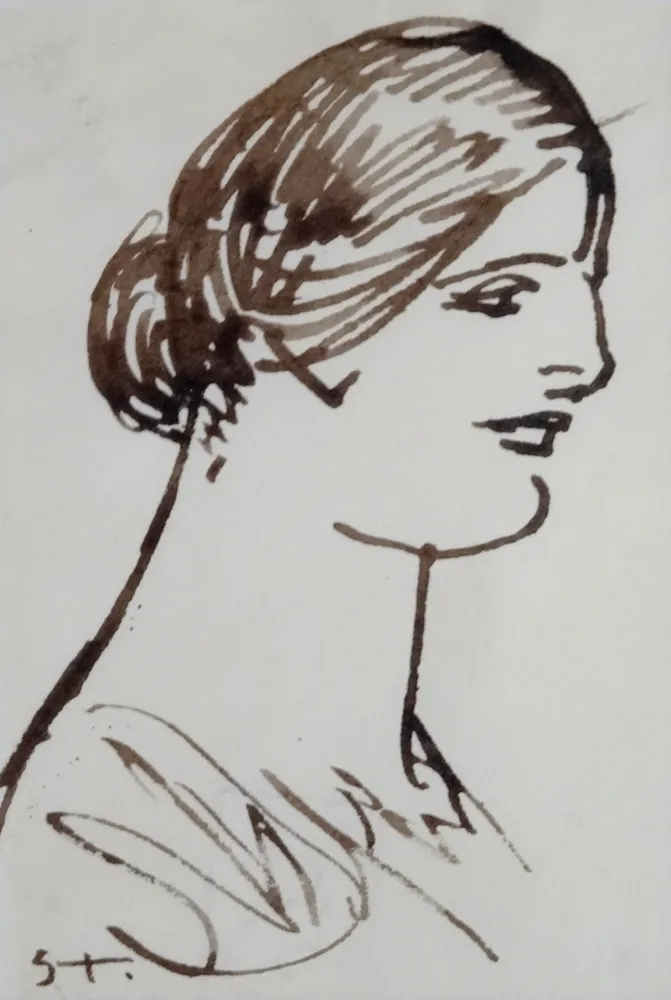 Sin Técnico Steinlen - Portrait de femme
