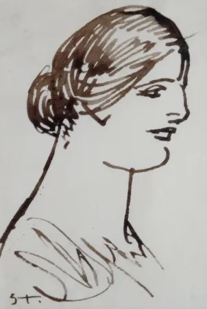 Sin Técnico Steinlen - Portrait de femme