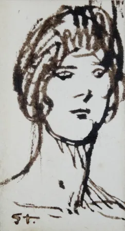 Sin Técnico Steinlen - Portrait de femme