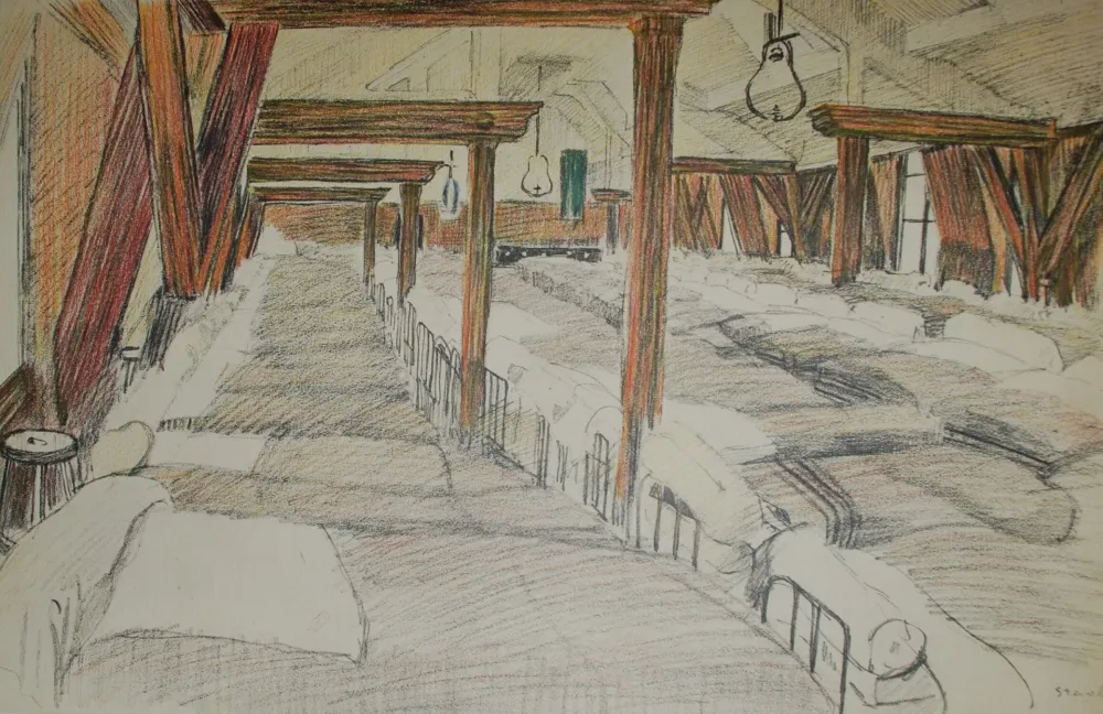 Litografía Steinlen - Saint Lazare