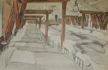 Litografía Steinlen - Saint Lazare