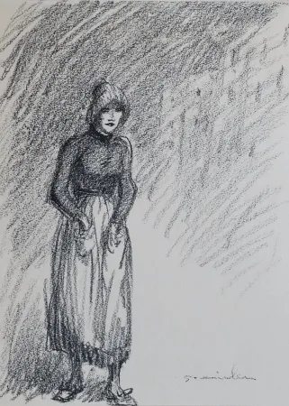 Litografía Steinlen - Steinlen et la rue