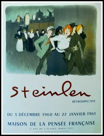 Cartel Steinlen - STEINLEN - MAISON DE LA PENSÉE FRANÇAISE, RÉTROSPECTIVE