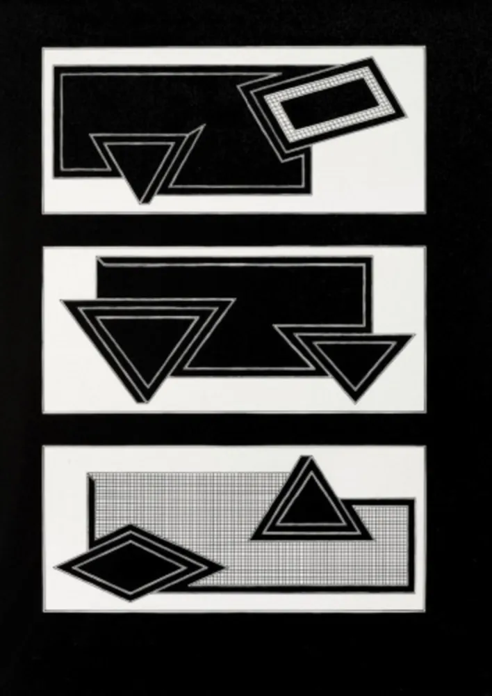 Litografía Stella - Black Stack
