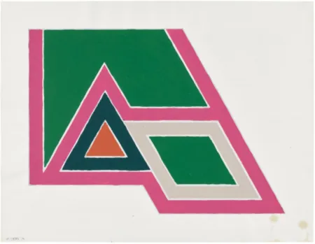 Múltiple Stella - Untitled (study for Sanbornville, from Eccentric Polygons)