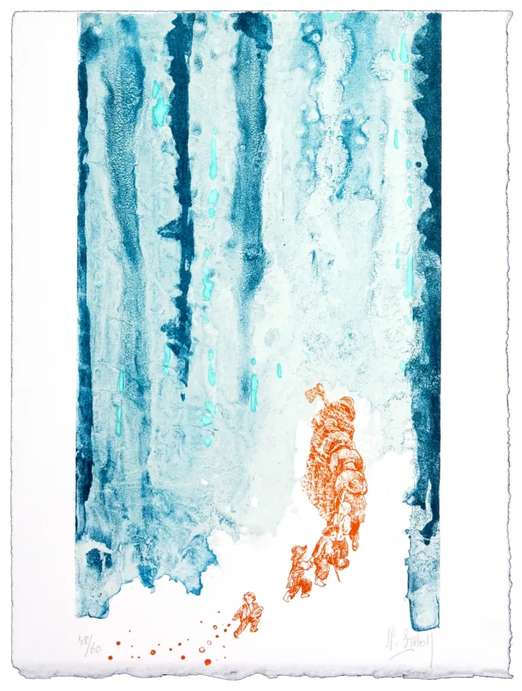 Litografía Stholl - Le petit poucet 2