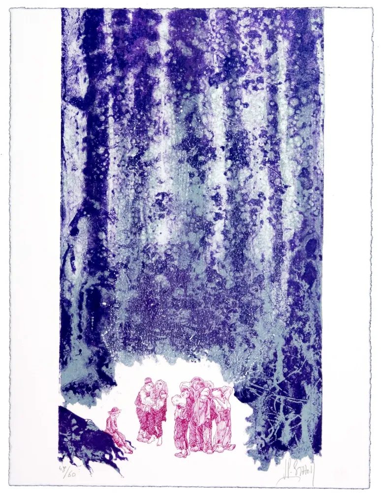 Litografía Stholl - Le petit poucet 3