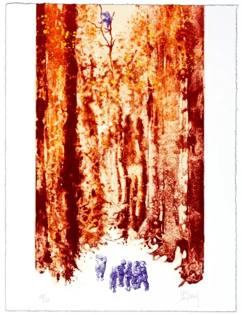 Litografía Stholl - Le petit poucet 5