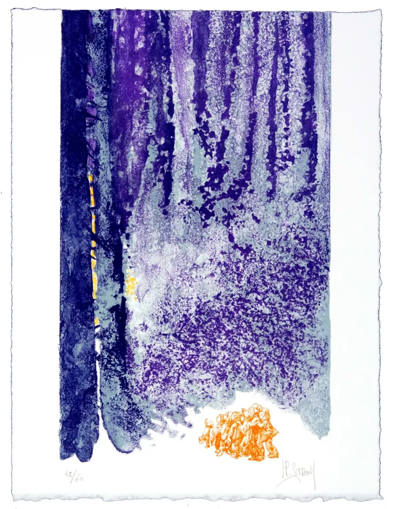 Litografía Stholl - Le petit poucet 6