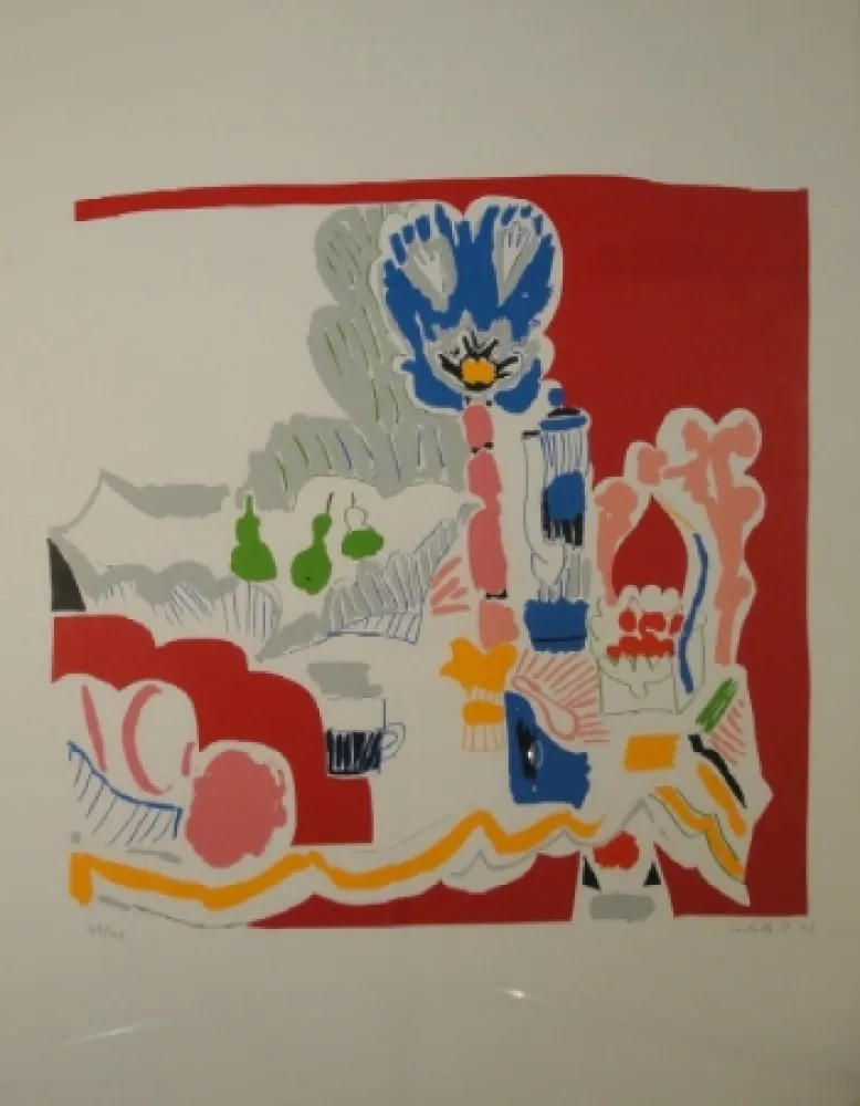 Litografía Stocker - Rotes Stillleben II