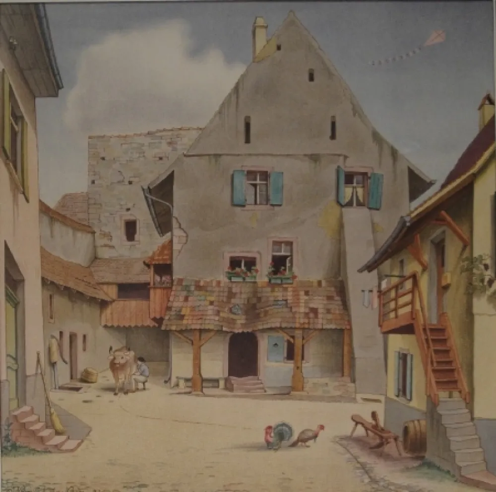 Litografía Stöcklin - Untitled