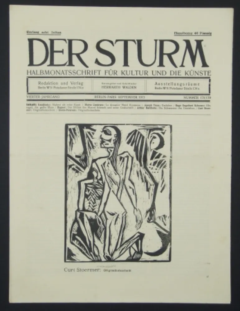 Grabado En Madera Stoermer - Knieender Mann (Kneeling Man)