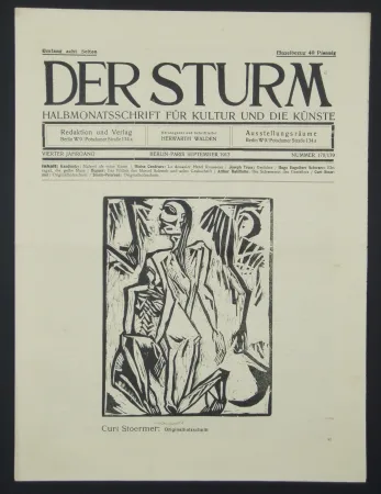 Grabado En Madera Stoermer - Knieender Mann (Kneeling Man)