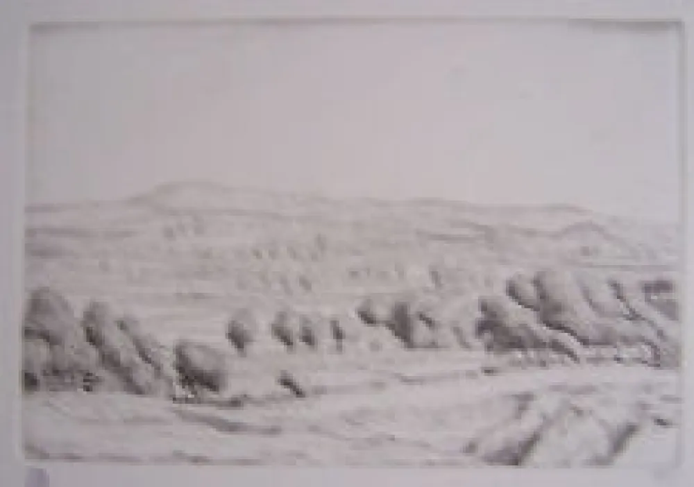 Grabado Strang - A Sussex Farm