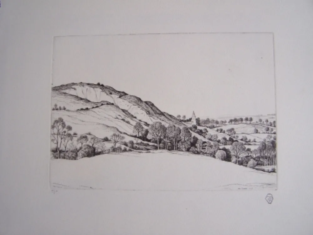 Grabado Strang - Offham Church