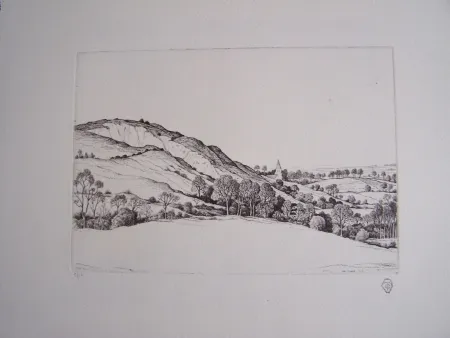 Grabado Strang - Offham Church