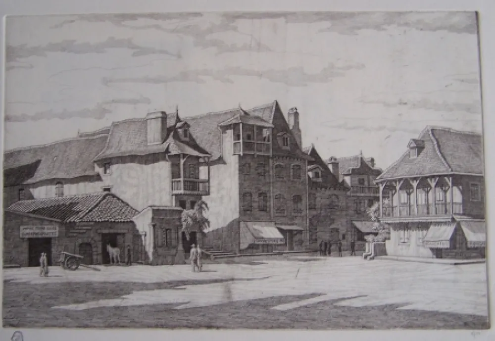 Grabado Strang - Salies-de-Béarn