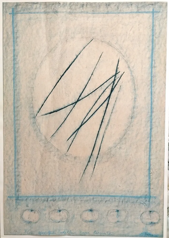Litografía Strazza - Lo specchio delle cose lasciate