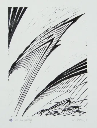 Linograbado Strohmeyer - Chilehaus (