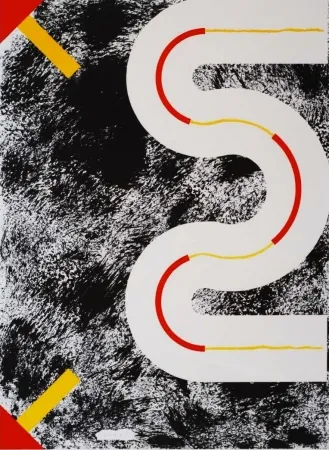 Litografía Sugai - Le cerf volant