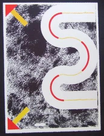 Litografía Sugai - Le cerf volant